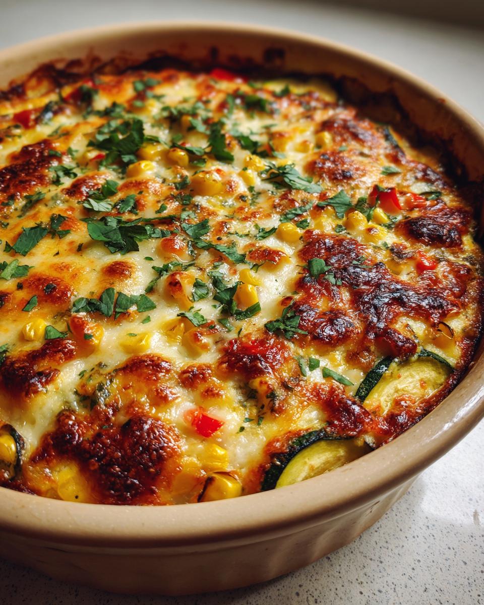 Tex-Mex Zucchini and Squash Bake - detail 1
