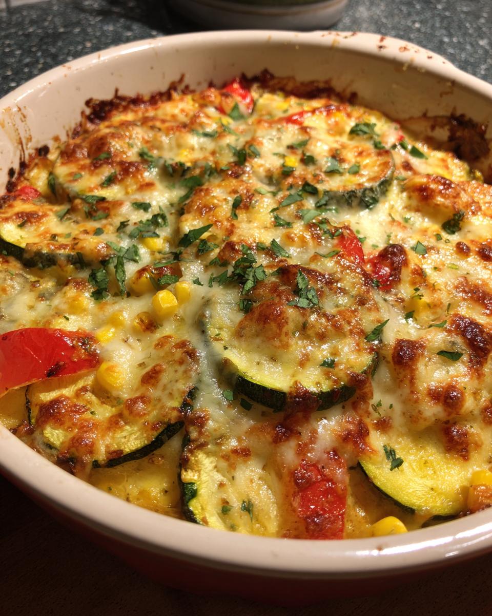 Tex-Mex Zucchini and Squash Bake - detail 3