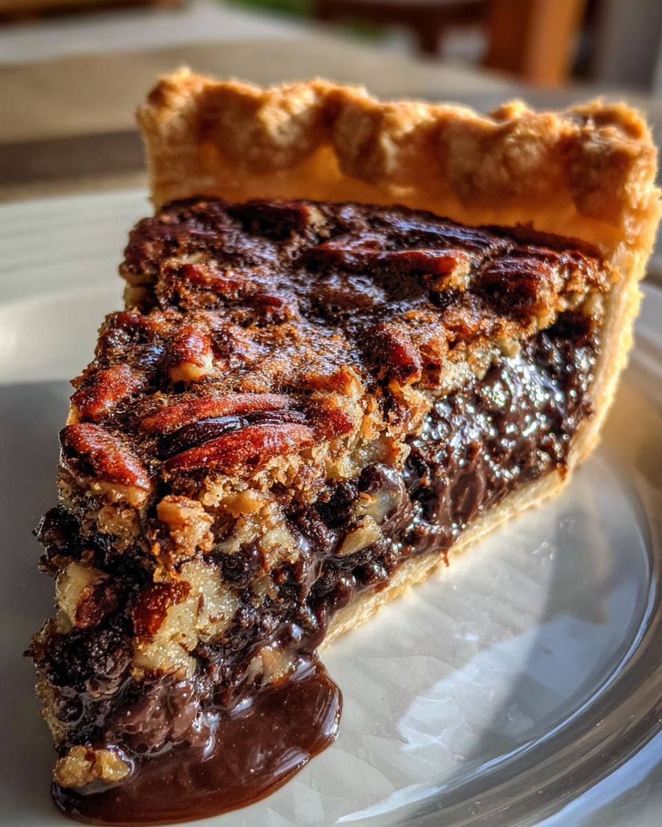 Texas Chocolate Pecan Pie - detail 2