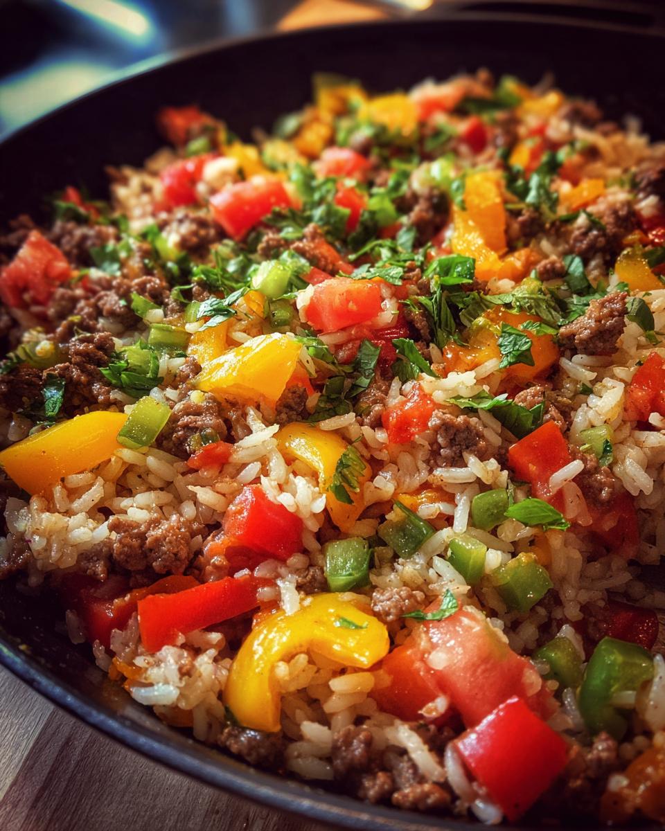Unstuffed Pepper Skillet - detail 1