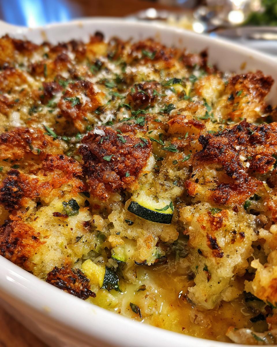 Zucchini Rice Casserole with Stuffing Mix - detail 3