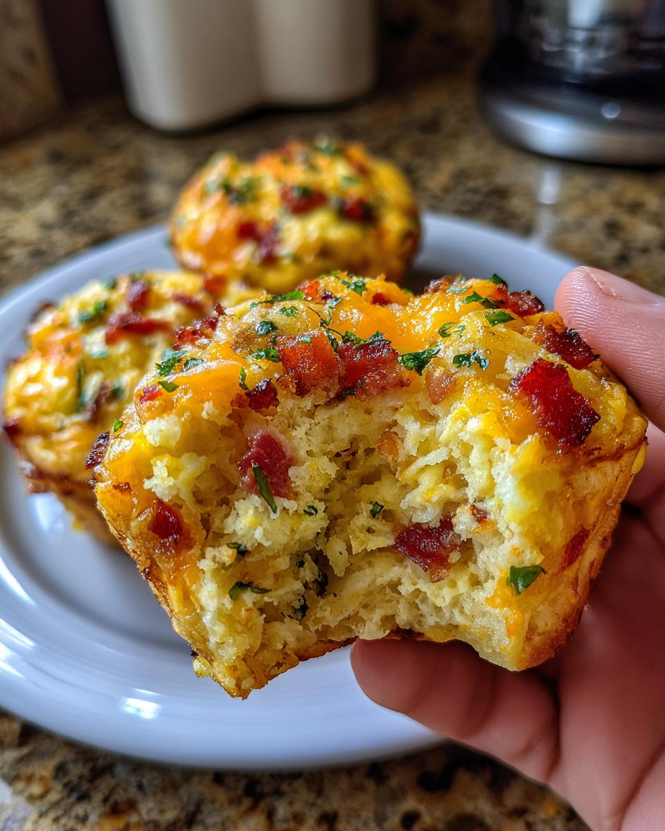 Bacon and Egg Breakfast Muffins for Easter, Christmas - detail 1