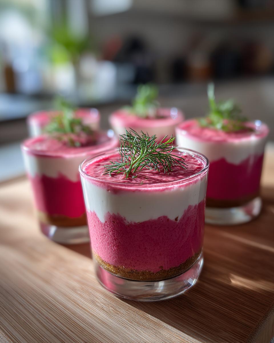 Beetroot and Feta Mousse Verrines - detail 2
