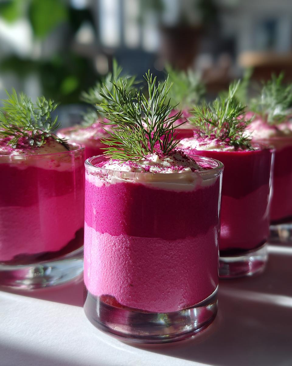 Beetroot and Feta Mousse Verrines - detail 3