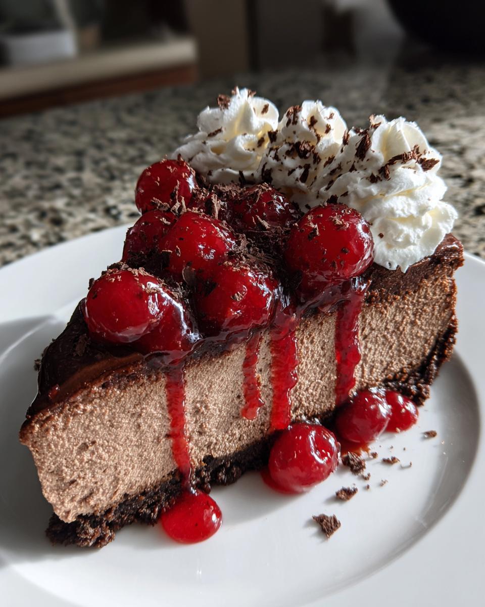 Black Forest Cheesecake for Christmas - detail 2