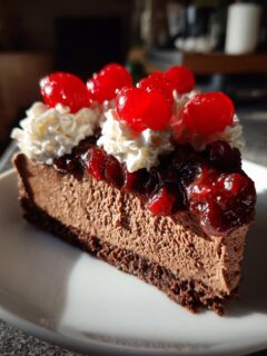Black Forest Cheesecake for Christmas