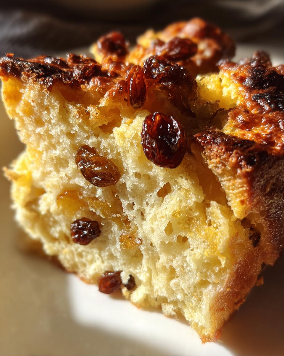 Bread Pudding with Raisins for Christmas, Thanksgiving - detail 2