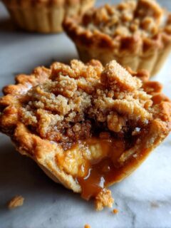 Butterfinger Caramel Crunch Mini Pies for Christmas, Thanksgiving