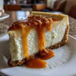 Butterscotch Cheesecake with Salted Caramel Top