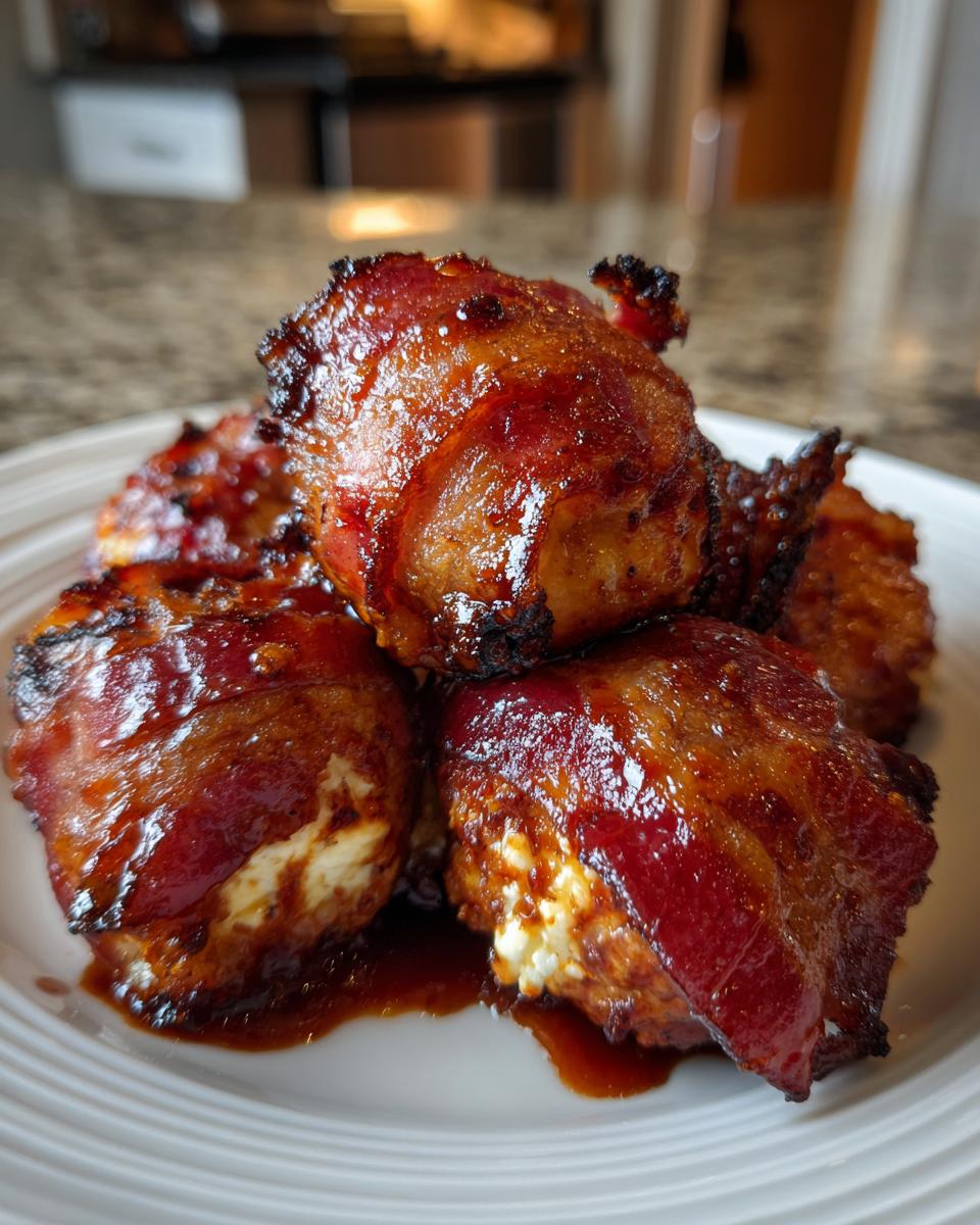 Cheddar-Stuffed BBQ Bacon Bombs - detail 2