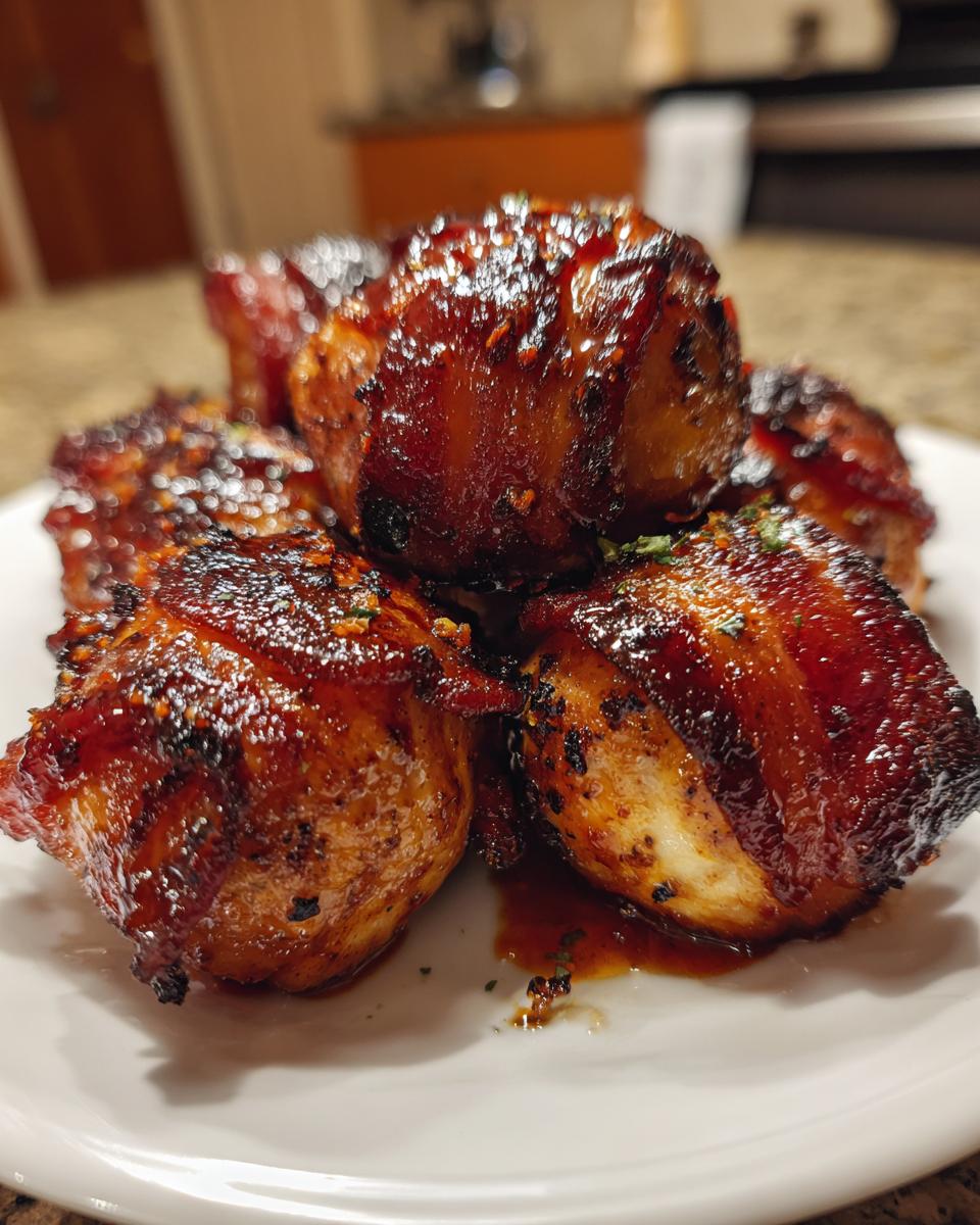 Cheddar-Stuffed BBQ Bacon Bombs - detail 3