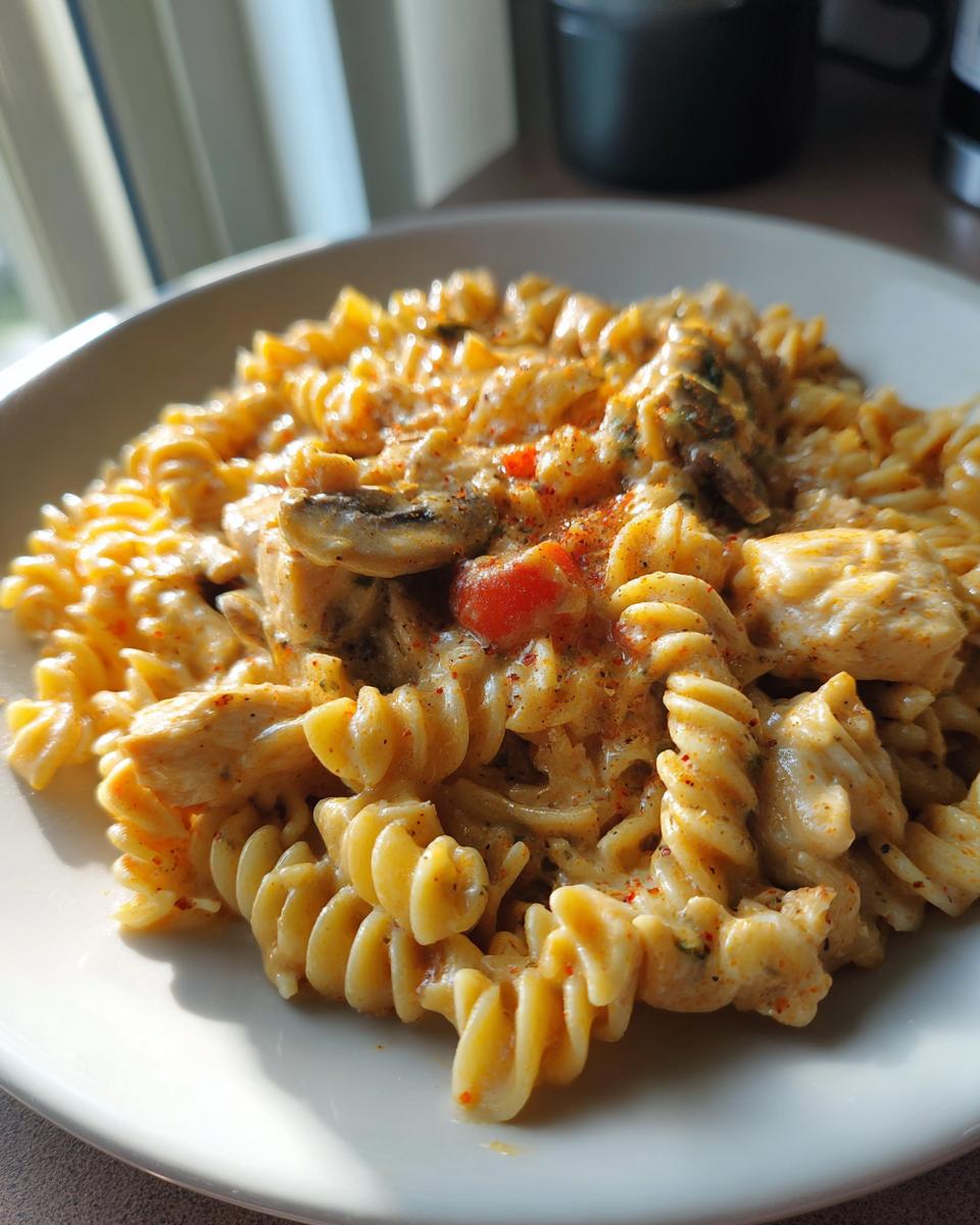 Cheesy Cajun Chicken Rotini Skillet - detail 2