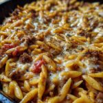 Cheesy Cheeseburger Orzo Skillet