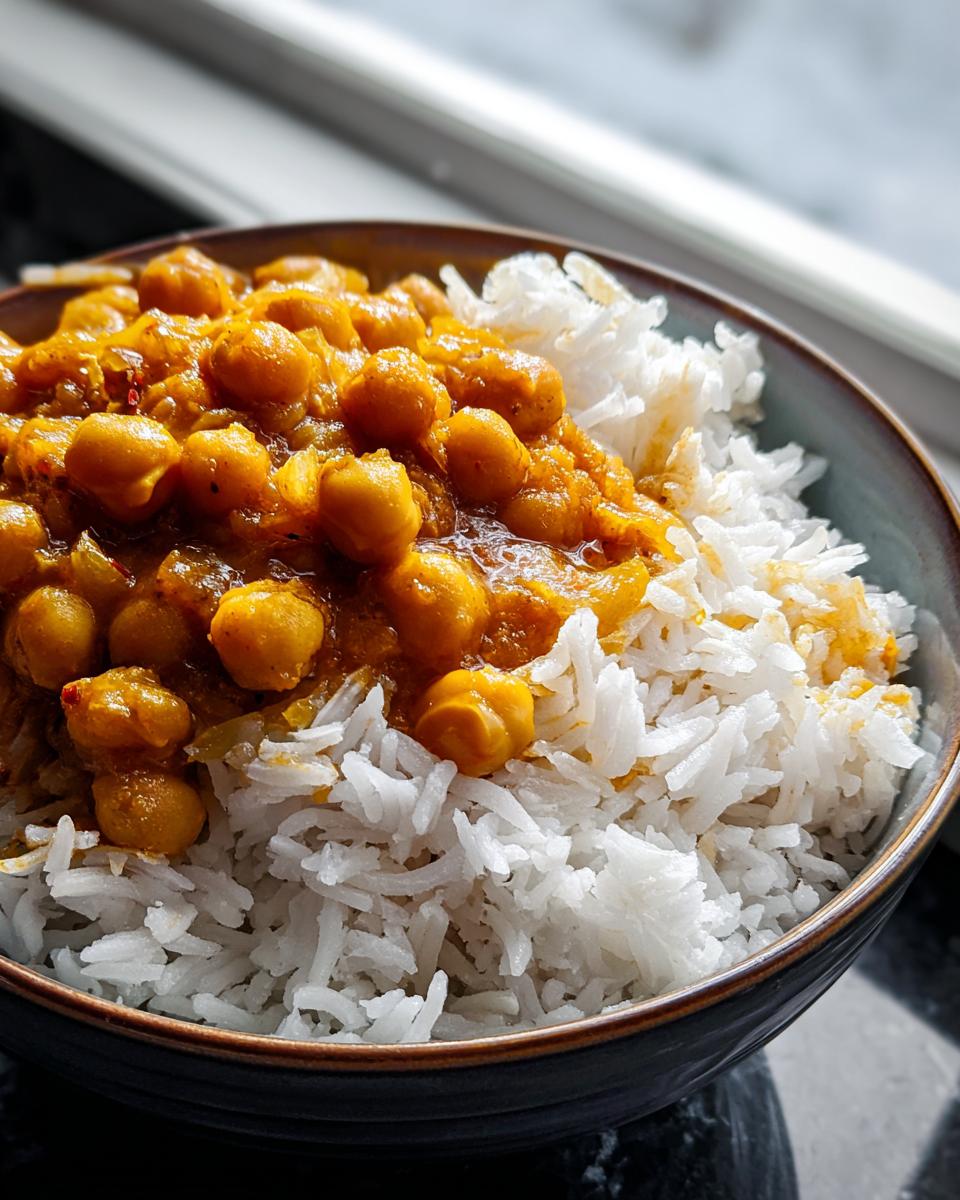Chickpea Curry with Rice - detail 1