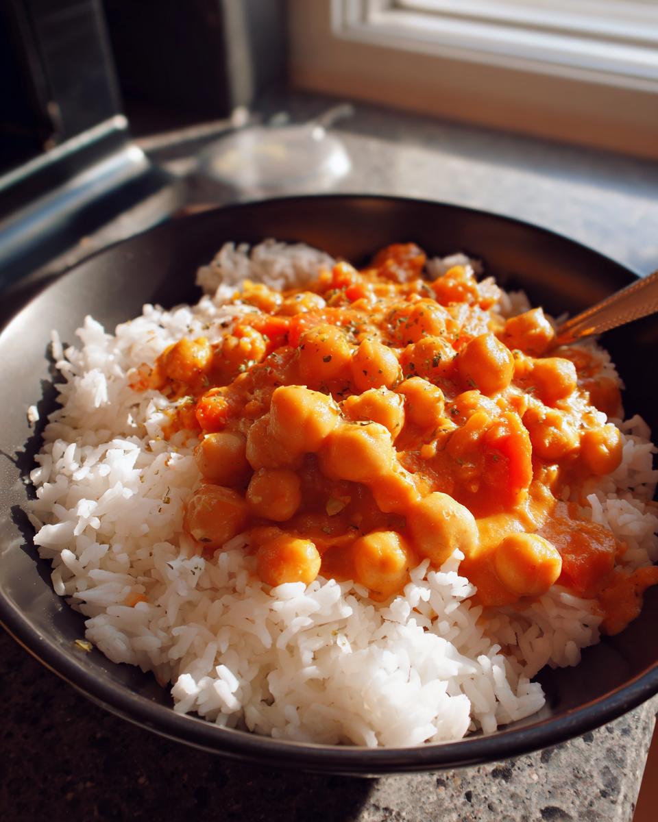 Chickpea Curry with Rice - detail 2