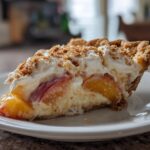 Chilled Peach Cream Pie for Easter, Christmas