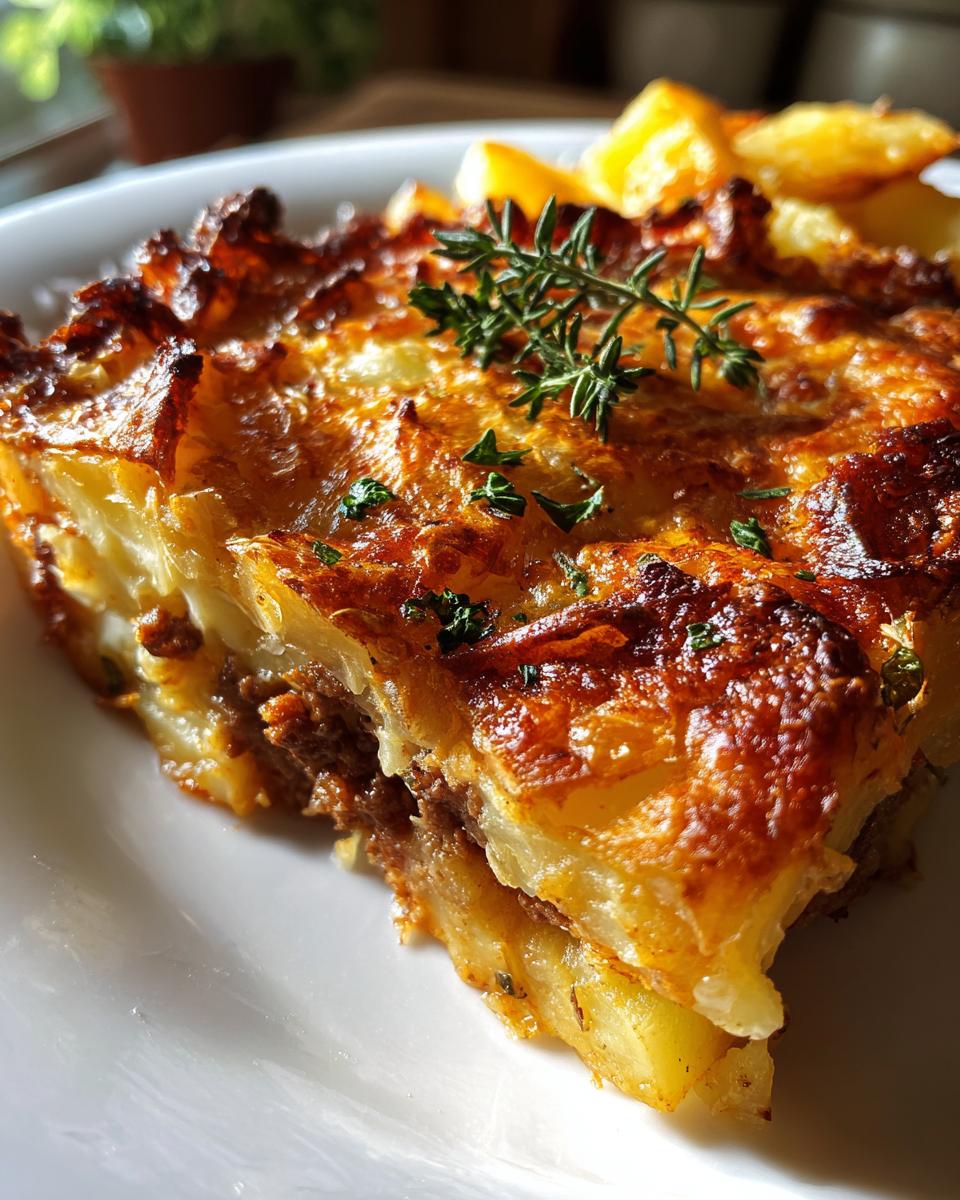 Cowboy Meatloaf and Potato Casserole - detail 1
