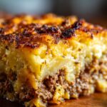 Cowboy Meatloaf and Potato Casserole