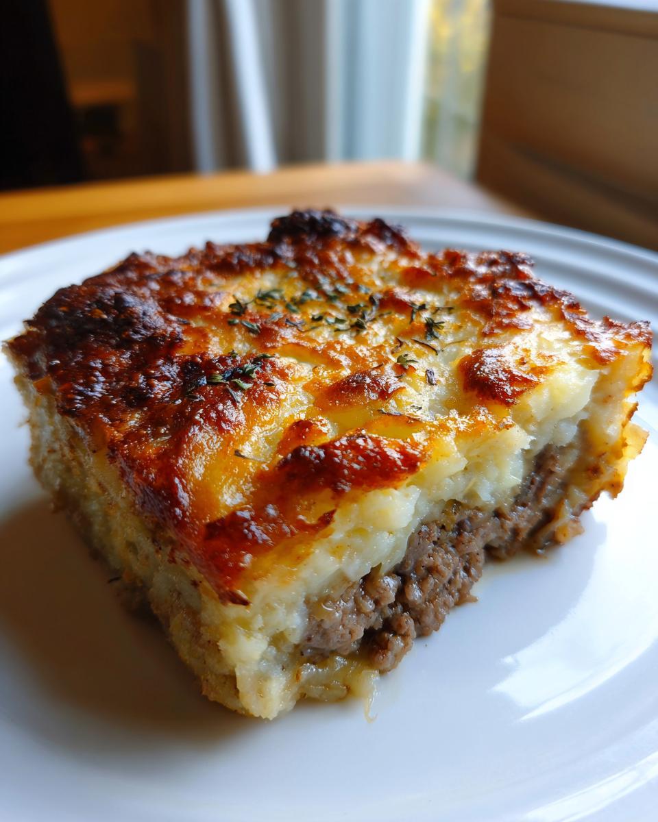 Cowboy Meatloaf and Potato Casserole - detail 2