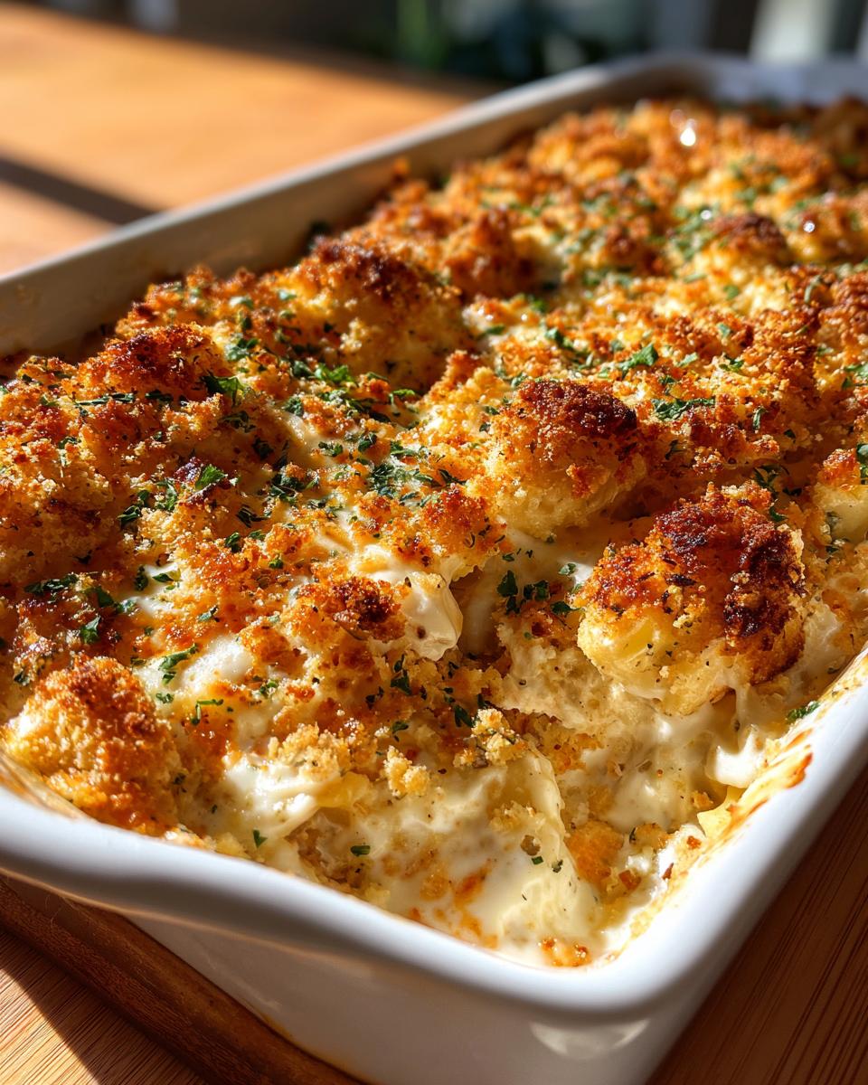Creamy Chicken and Cheddar Ranch Casserole for Christmas - detail 2