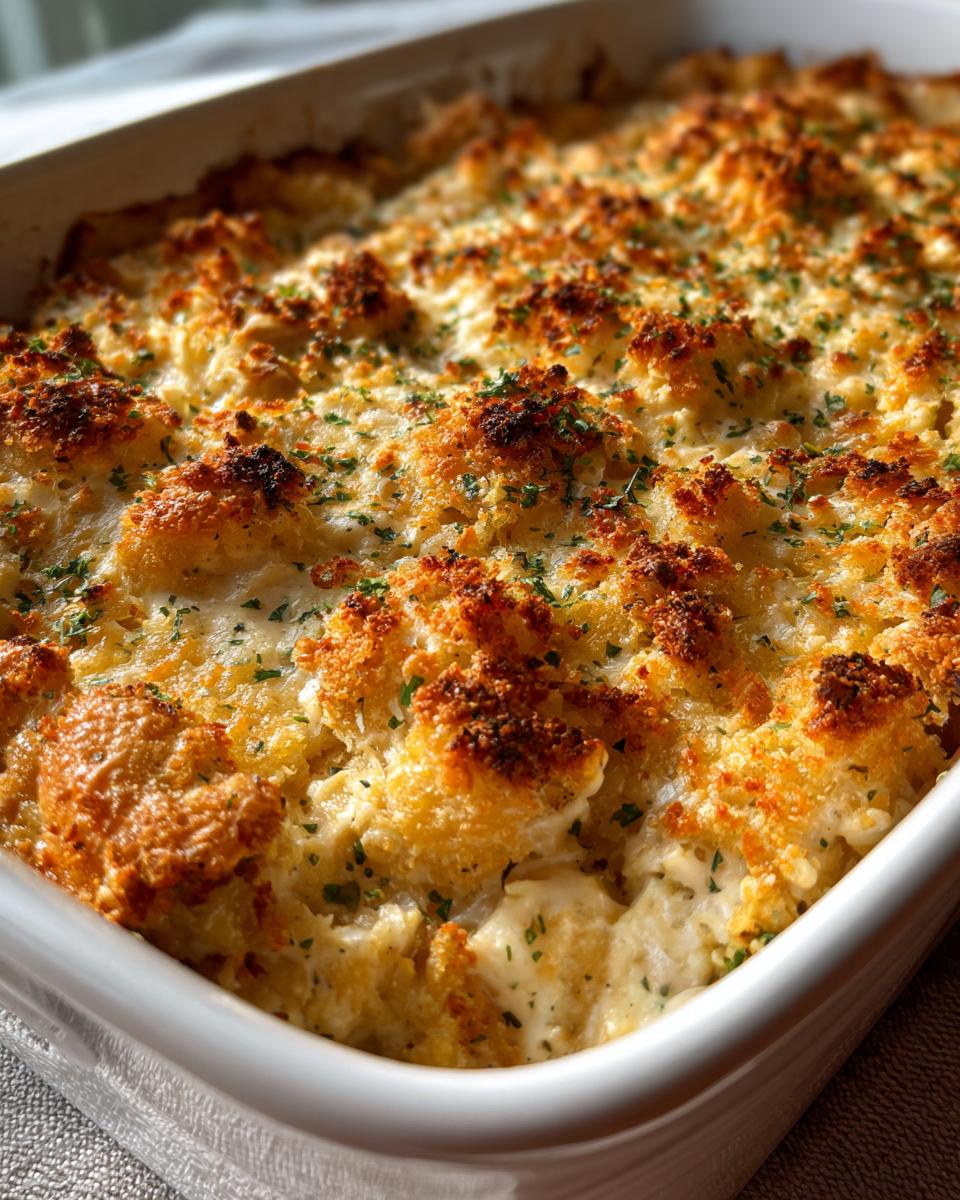 Creamy Chicken and Cheddar Ranch Casserole for Christmas - detail 4