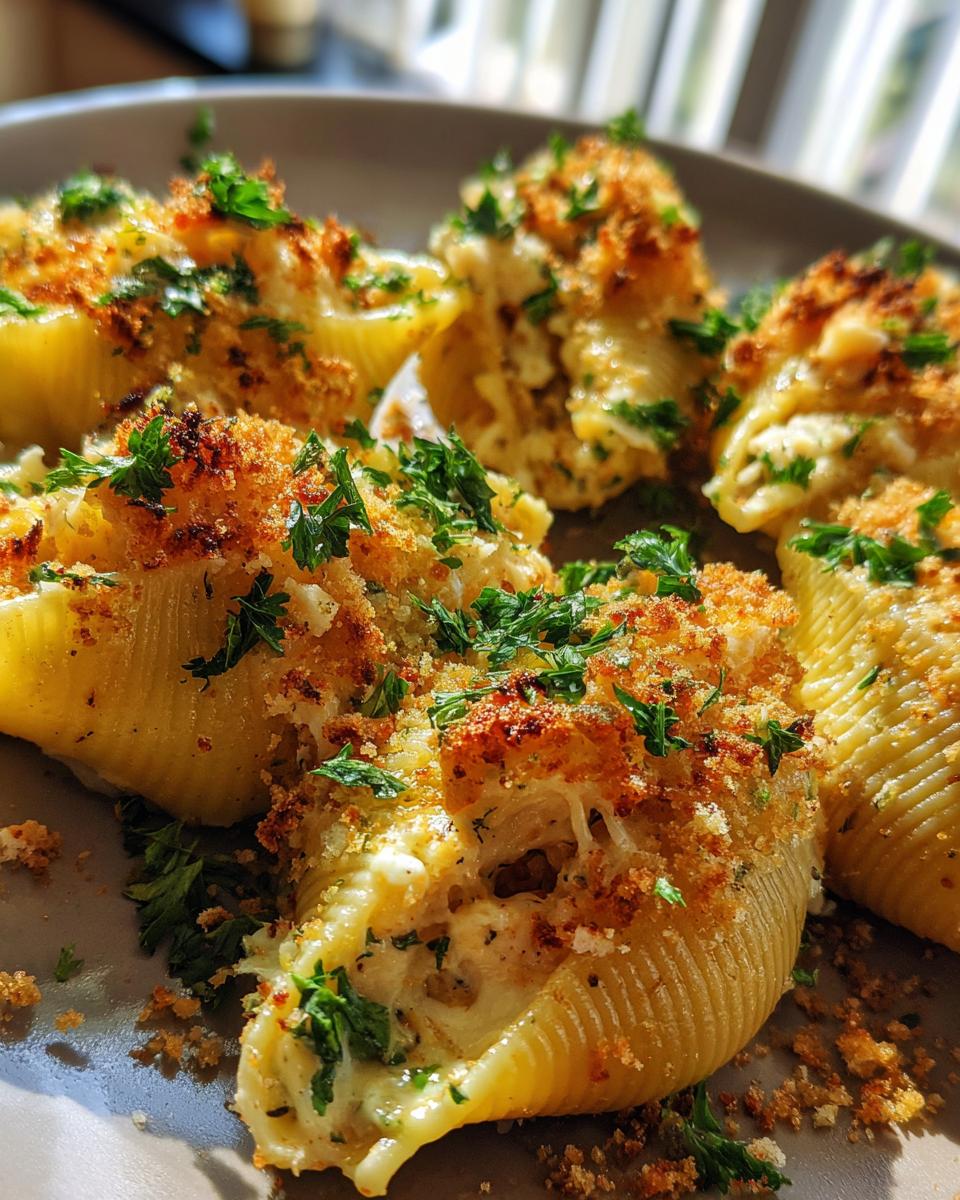 Creamy Garlic Seafood Stuffed Shells for Christmas - detail 2