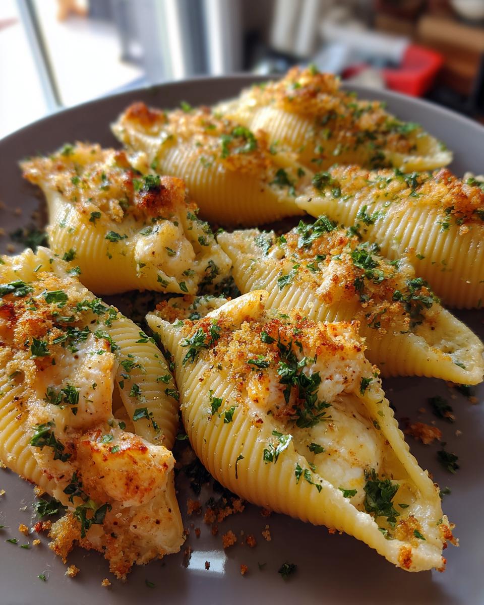 Creamy Garlic Seafood Stuffed Shells for Christmas - detail 3