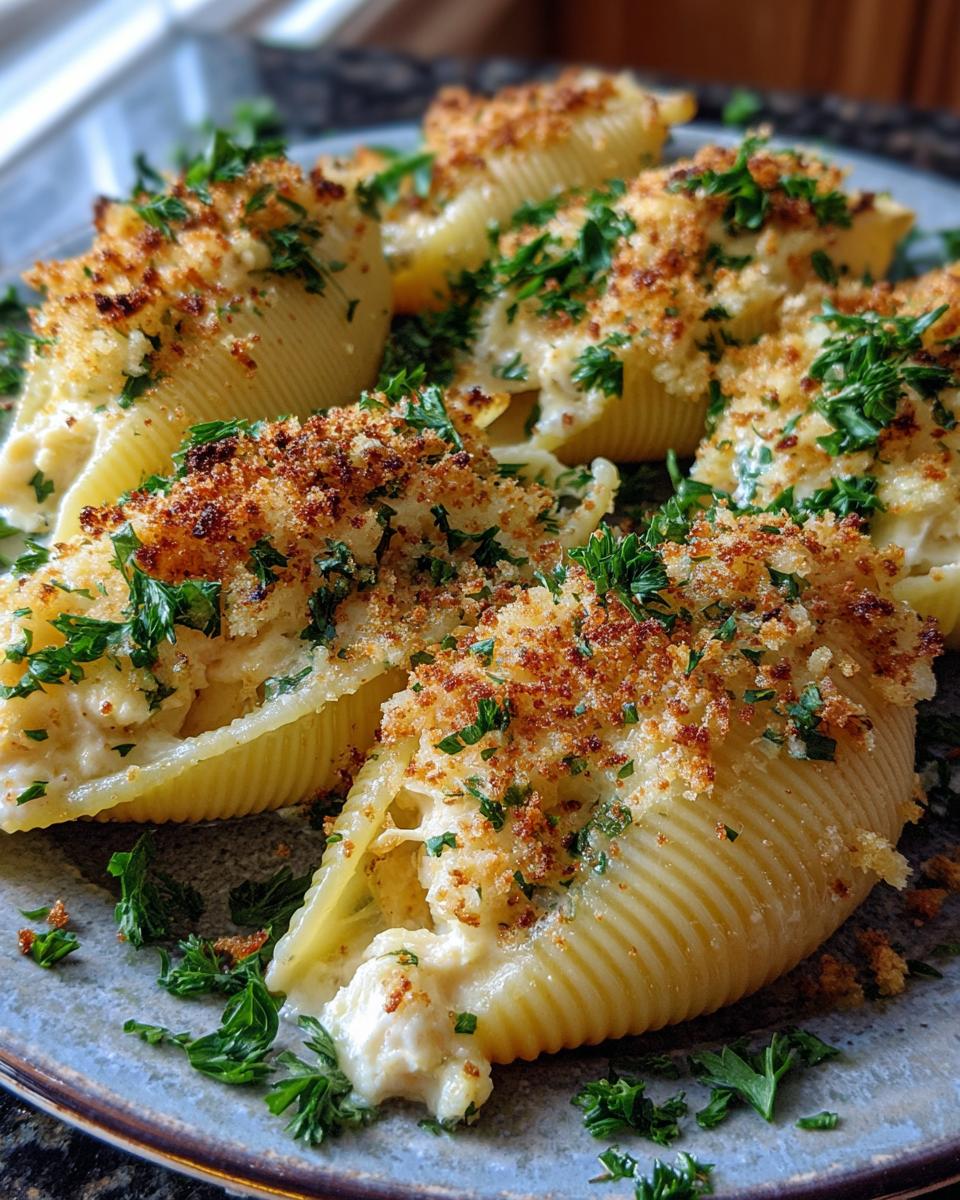 Creamy Garlic Seafood Stuffed Shells for Christmas - detail 4