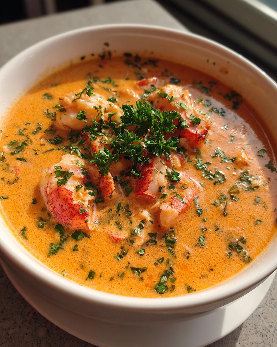 Creamy Shrimp and Lobster Bisque for Christmas - detail 1