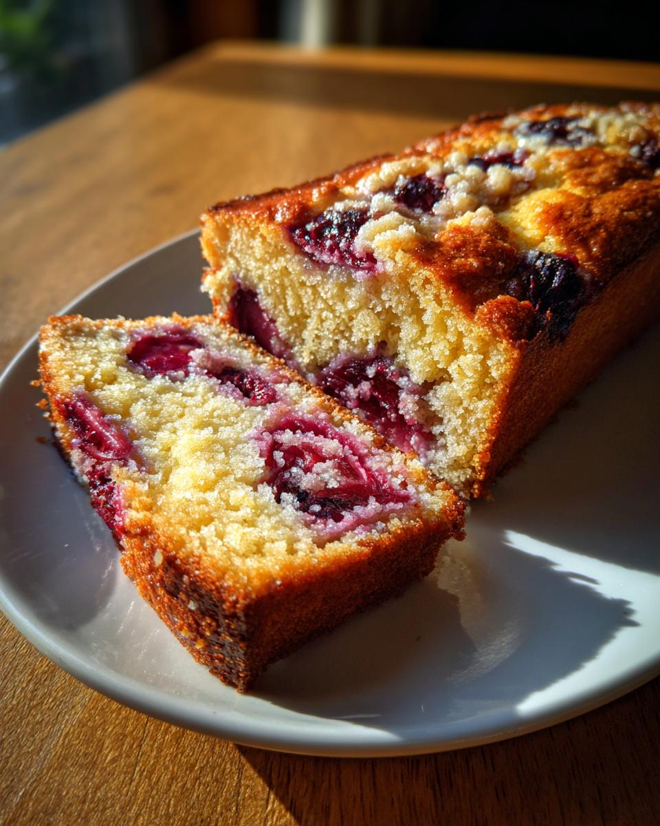Crispy Plum and Blueberry Cake for Christmas, Easter - detail 1