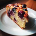 Crispy Plum and Blueberry Cake for Christmas, Easter
