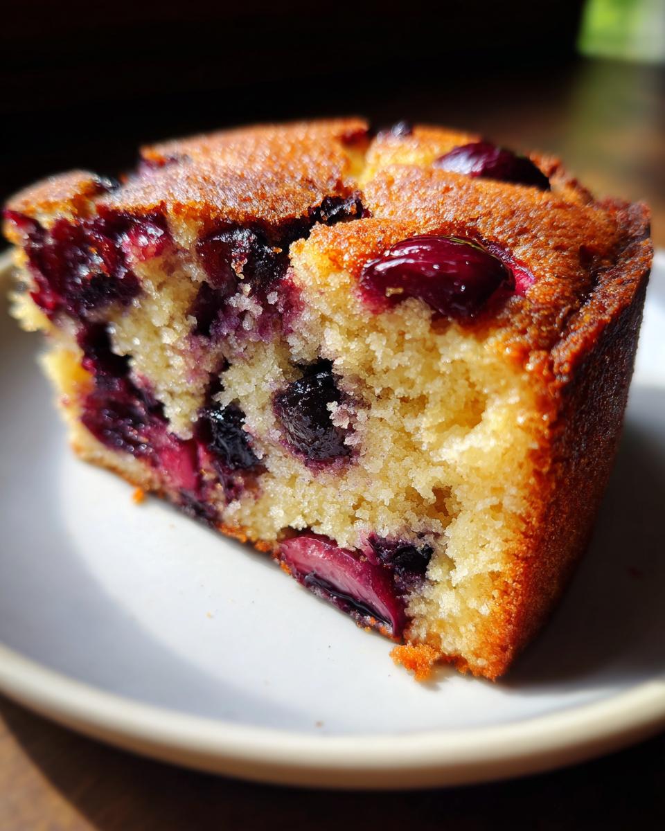 Crispy Plum and Blueberry Cake for Christmas, Easter - detail 5