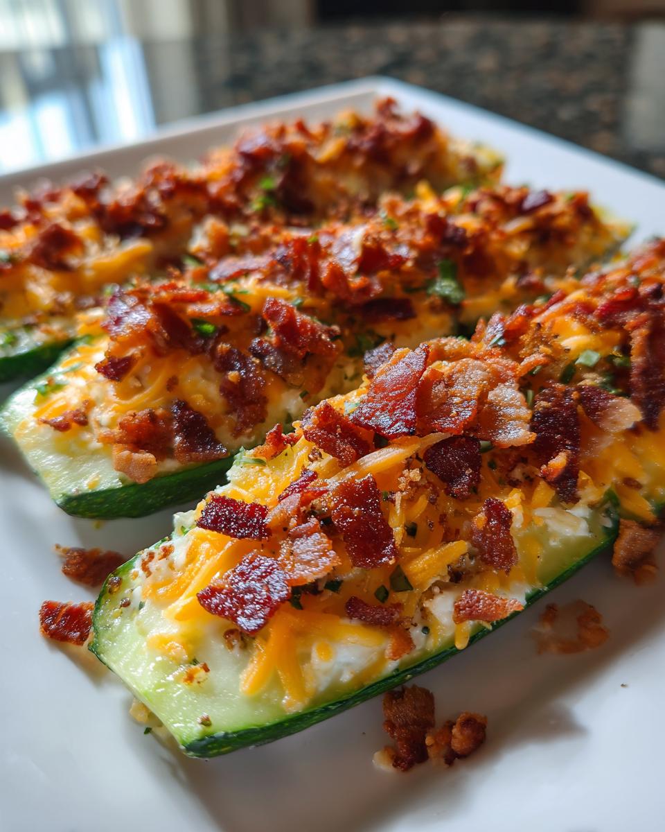 Cucumber Snack with Cheese and Bacon Bits for Easter, Thanksgiving - detail 1