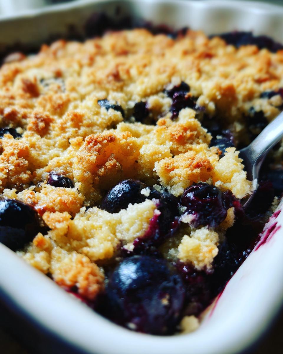 Easy Blueberry Cobbler for Easter, Christmas - detail 1