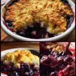 Easy Blueberry Cobbler for Easter, Christmas