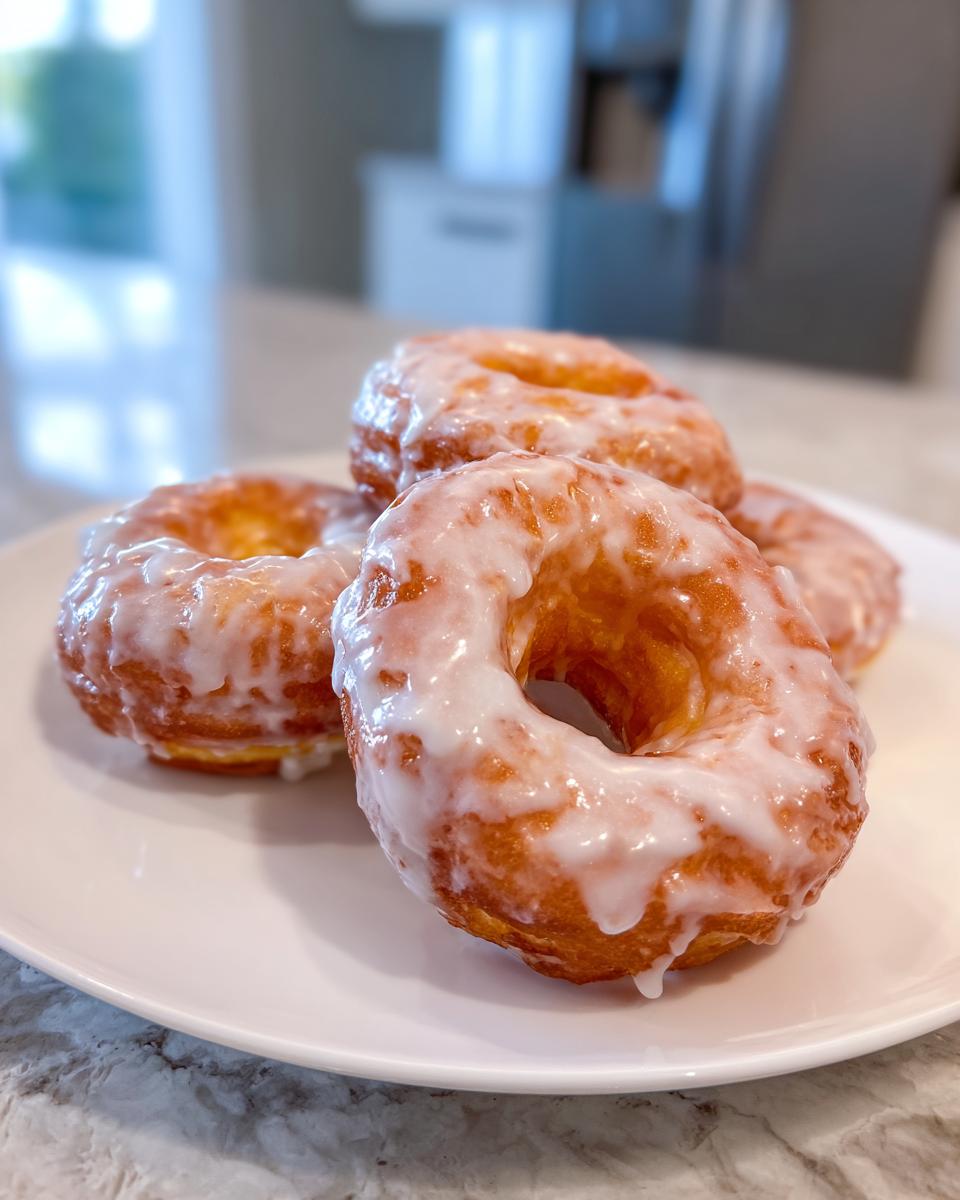 Fluffy Yeast Doughnuts with Sweet Glaze for Christmas, Easter - detail 1