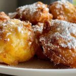 Fresh Peach Fritters for Easter, Thanksgiving
