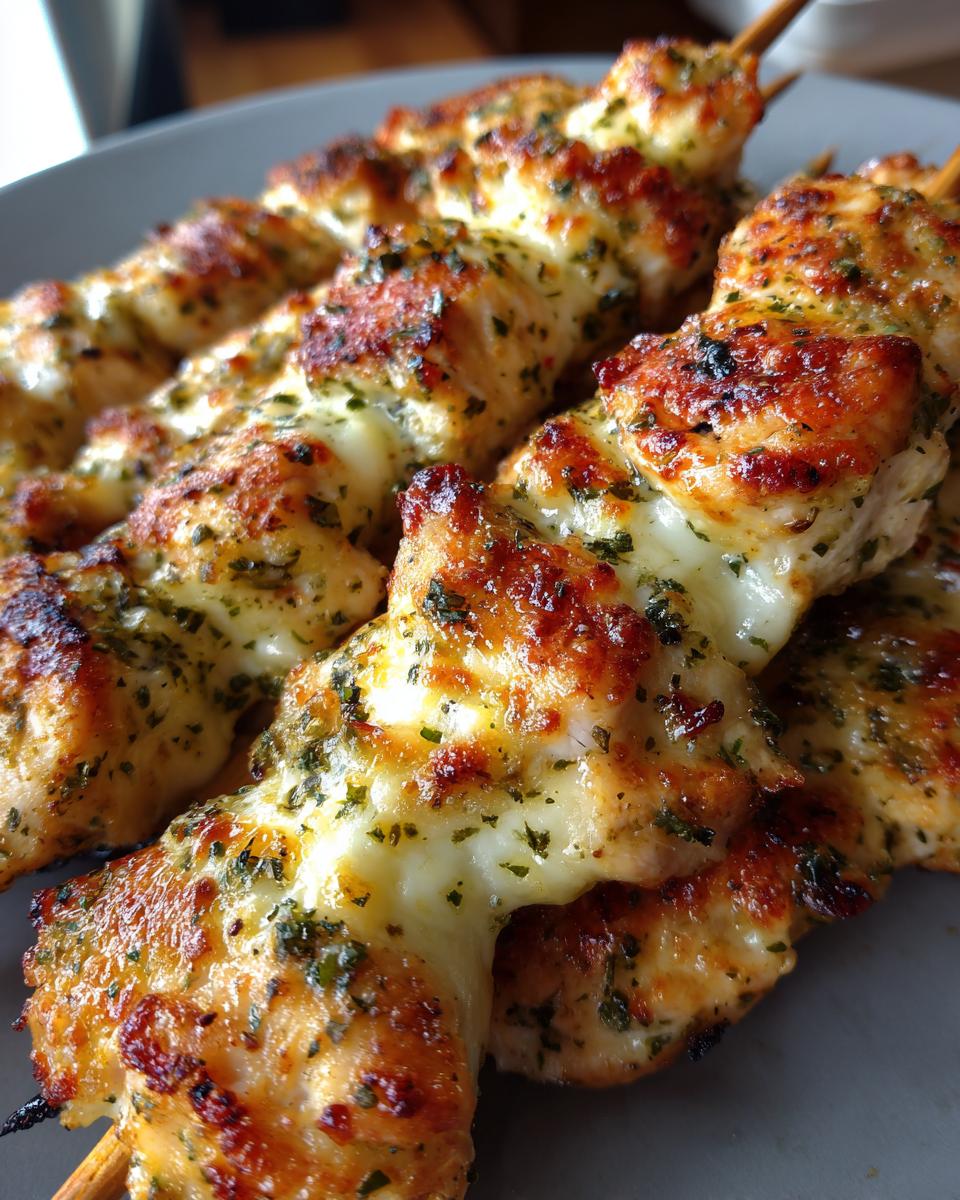 Garlic Mozzarella Chicken Bomb Skewers for Halloween, Christmas - detail 1