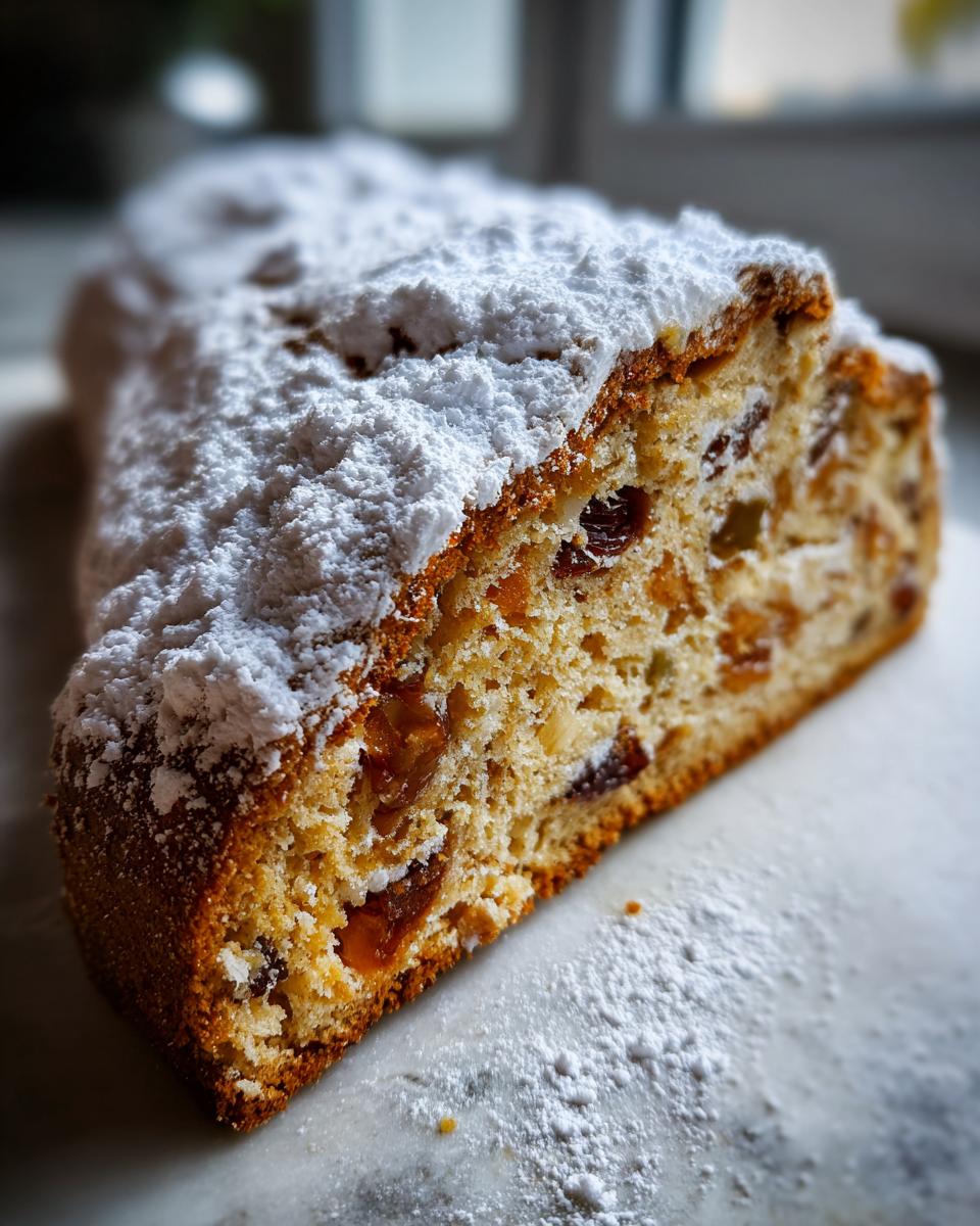 German Nut Stollen for Christmas - detail 3