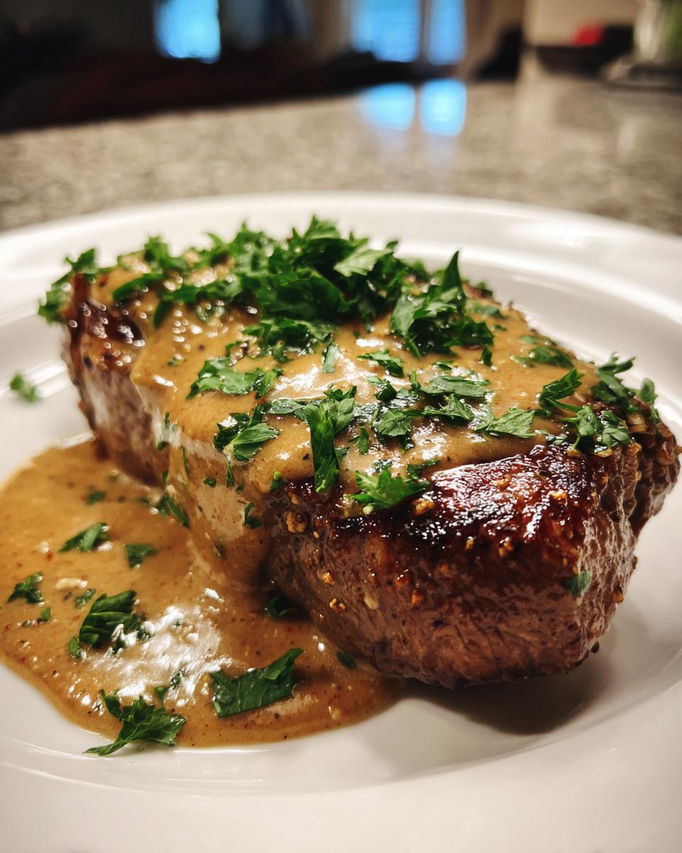 Ghost Pepper Steak with Haunted Bourbon Cream Sauce for Halloween - detail 2