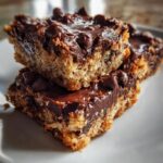Healthy Peanut Butter Greek Yogurt Chocolate Cake Squares for Christmas