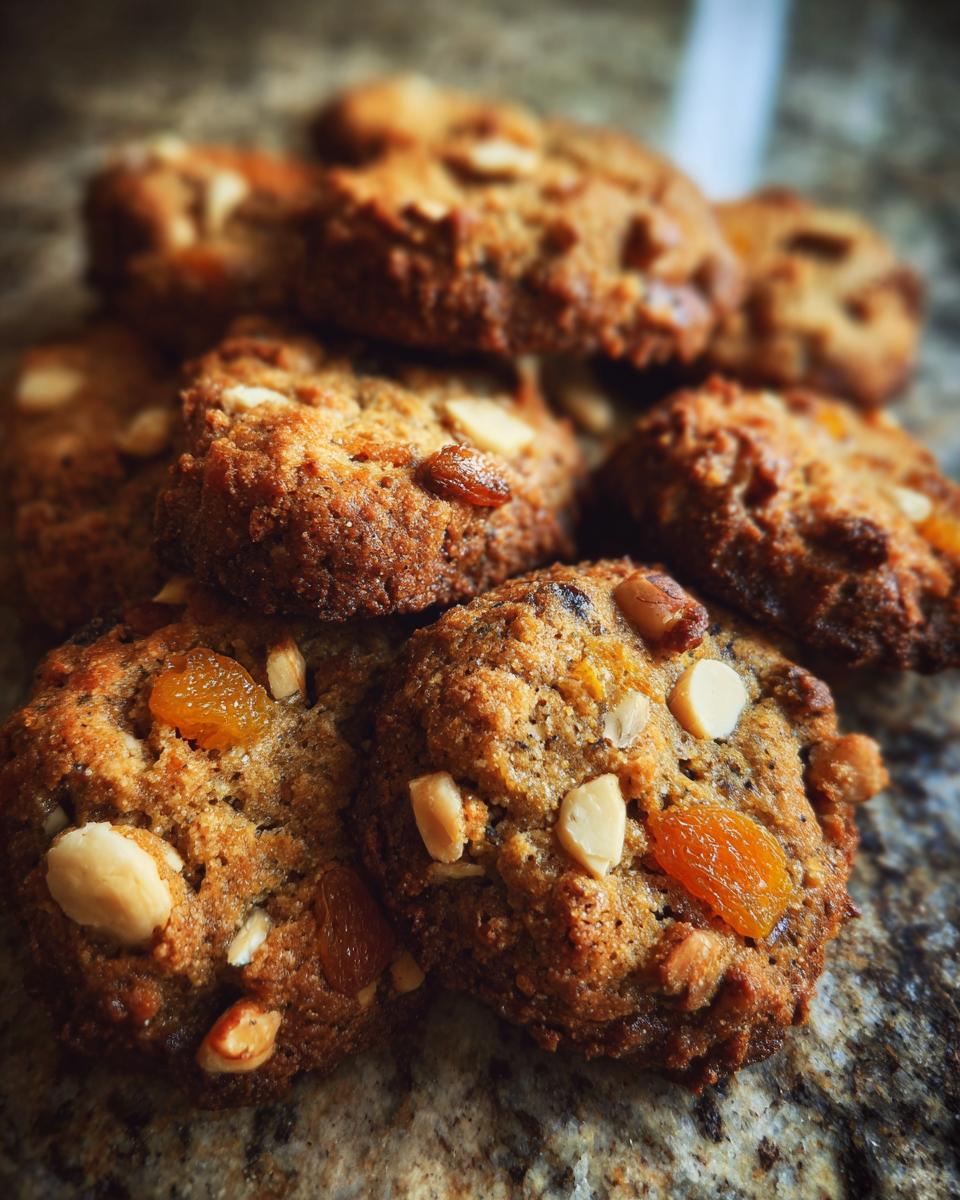 Healthy Sugar-Free Cookies with Nuts and Dried Apricots for Christmas - detail 2