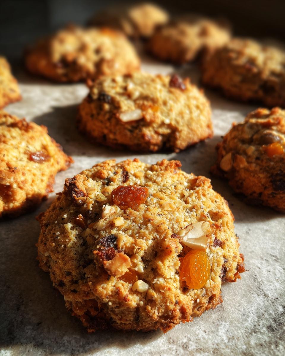 Healthy Sugar-Free Cookies with Nuts and Dried Apricots for Christmas - detail 3