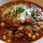 Hearty Taco Soup for Halloween, Thanksgiving