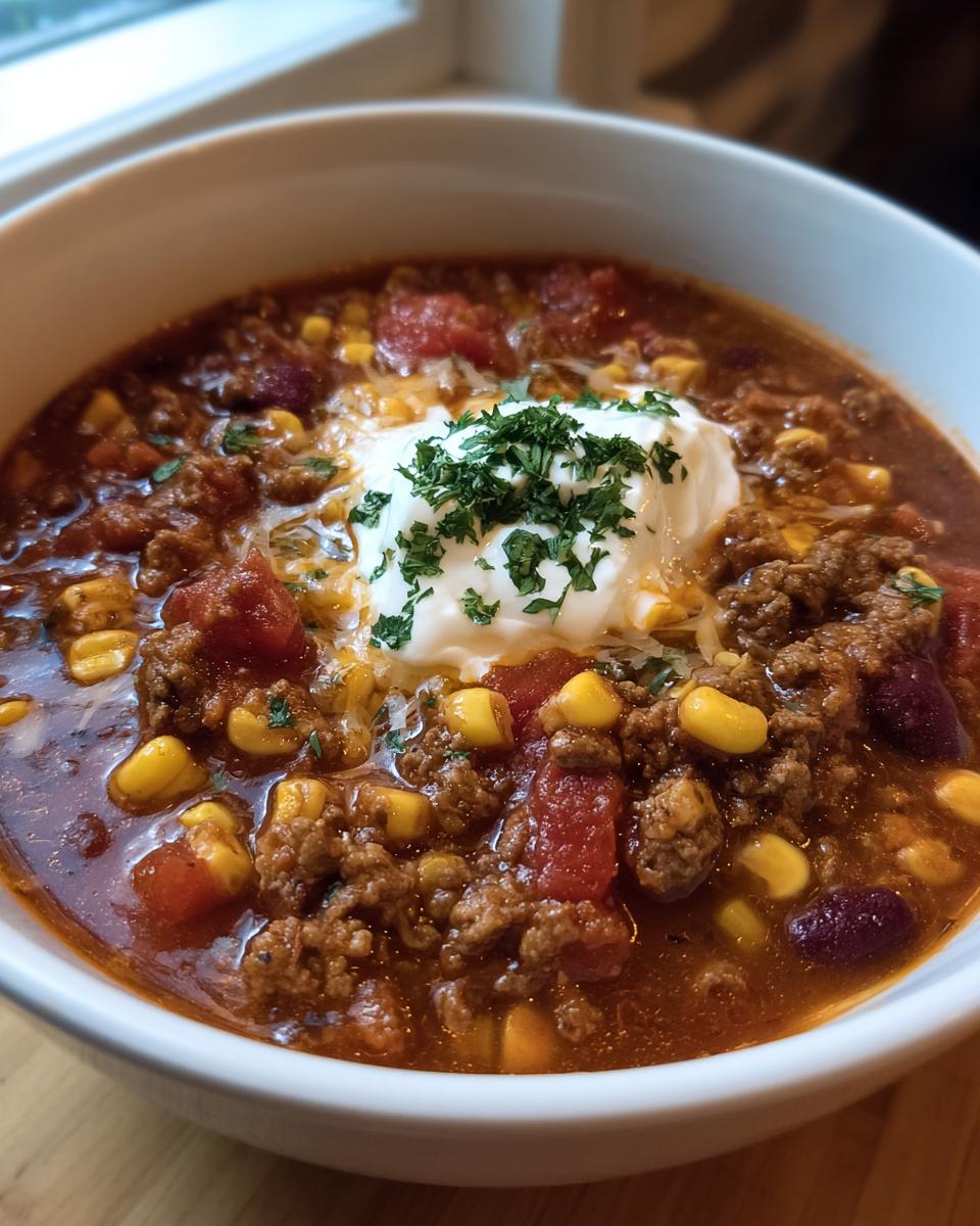 Hearty Taco Soup for Halloween, Thanksgiving - detail 3