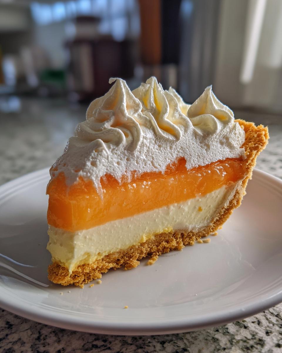 Jello Creamsicle Pie - detail 1