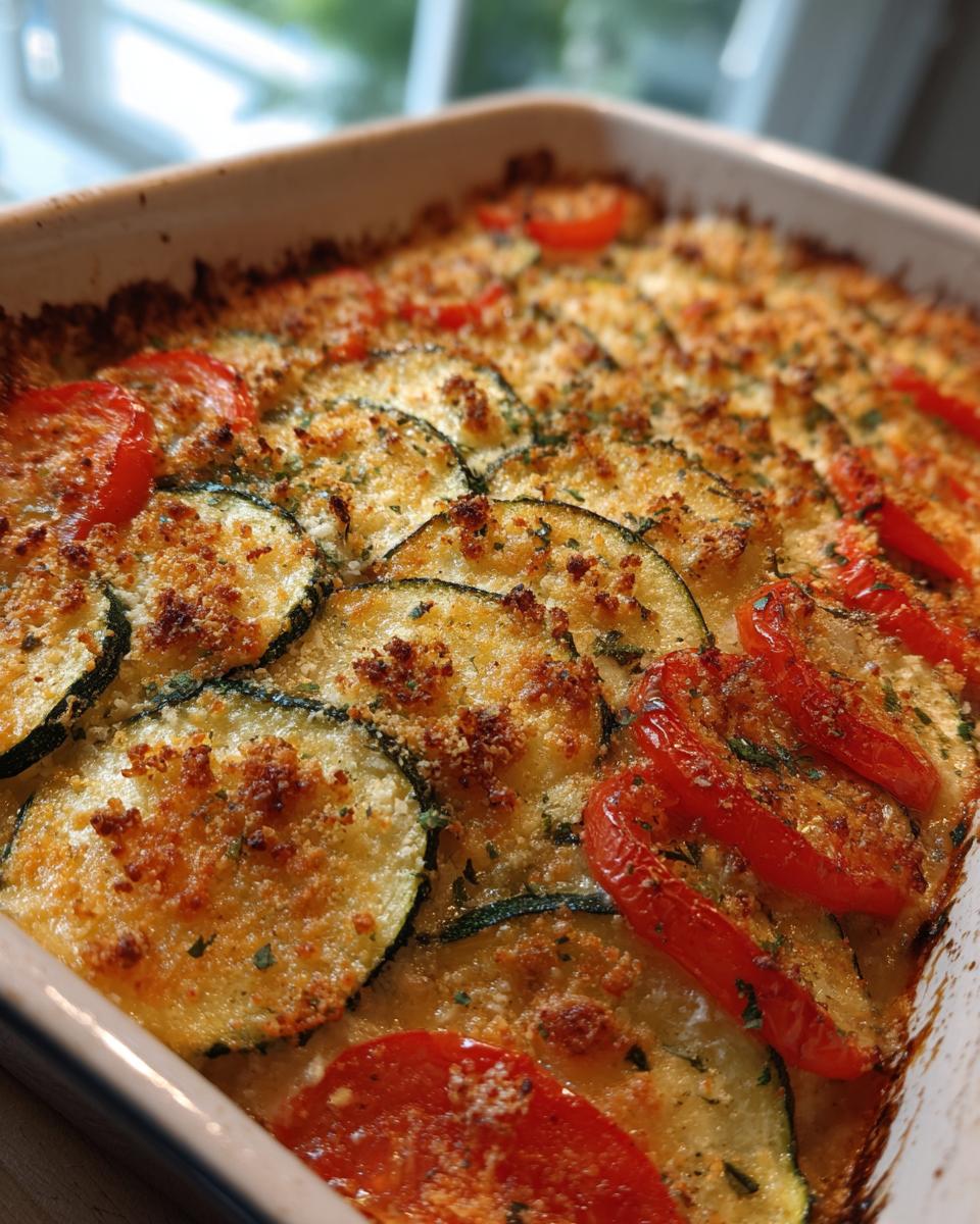 Light and Easy Zucchini and Tomato Gratin - detail 1