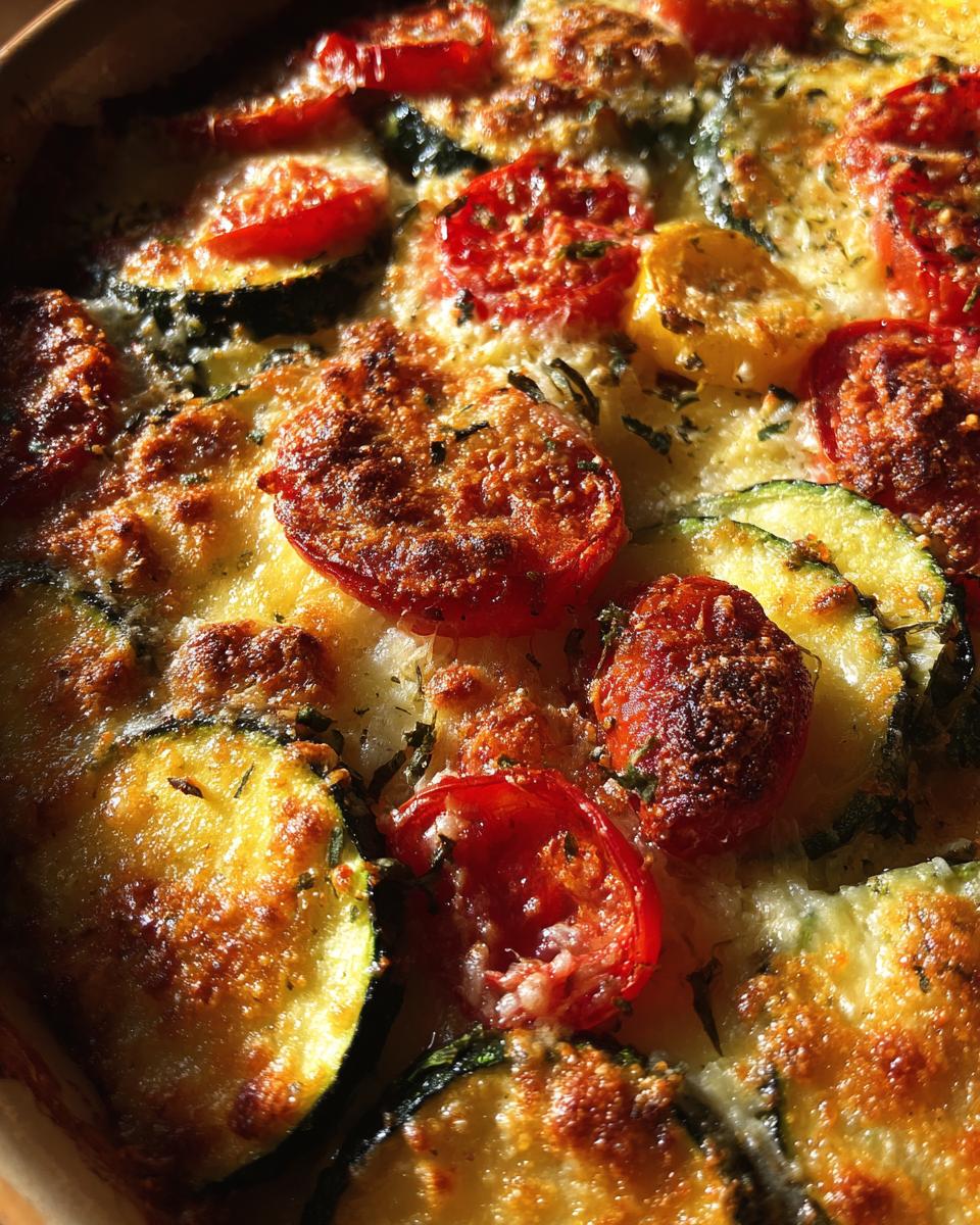 Light and Easy Zucchini and Tomato Gratin - detail 3