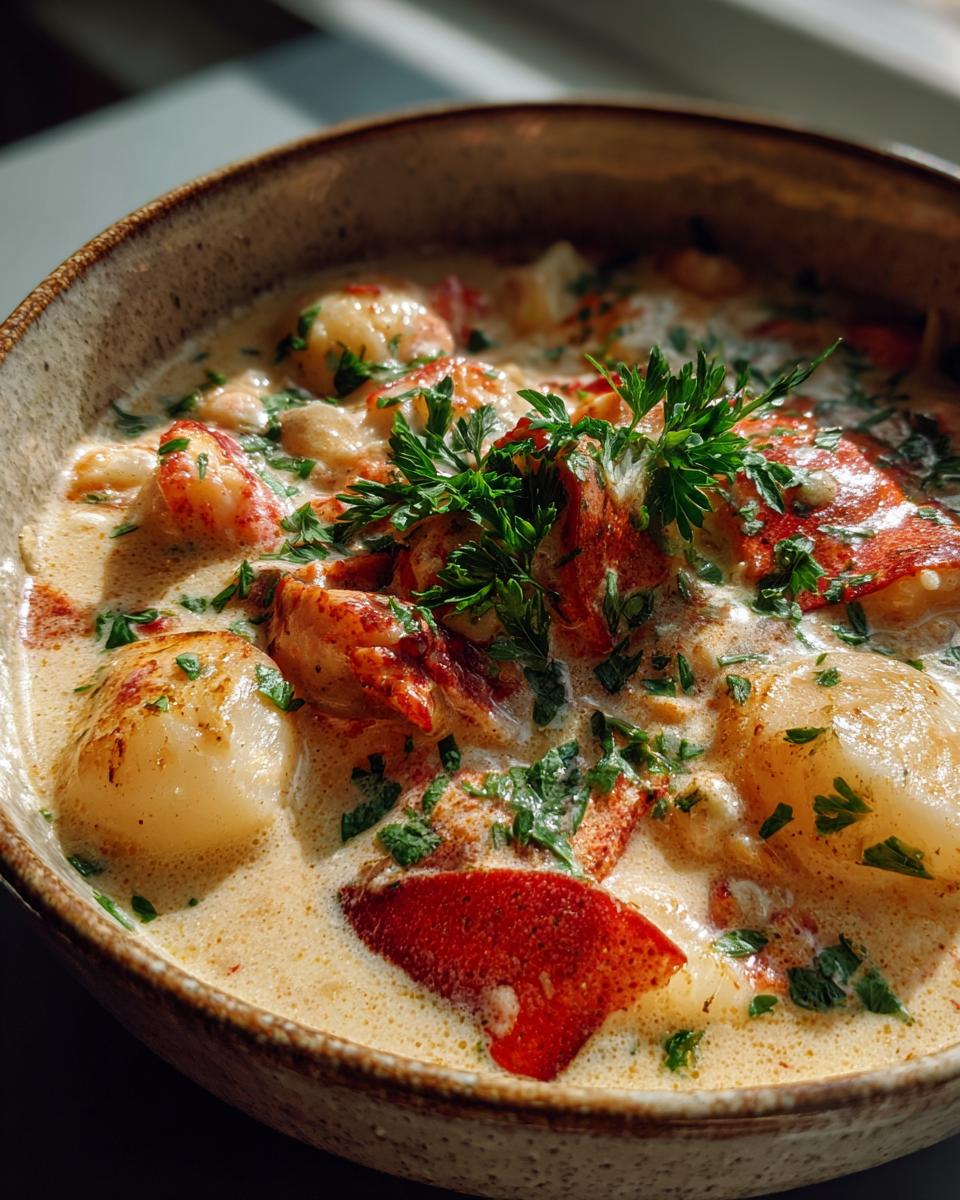 Lobster Scallop Chowder - detail 1