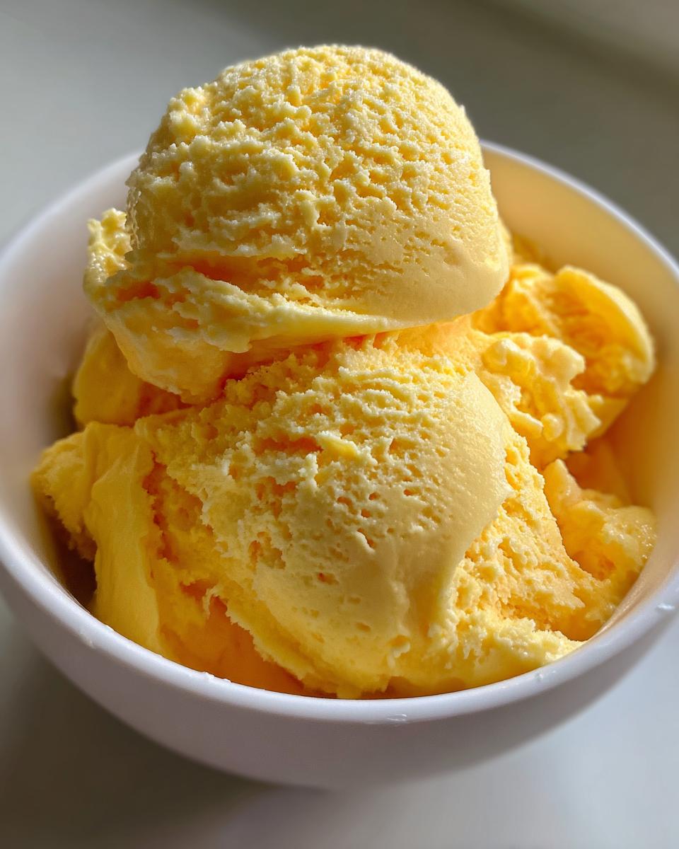 Mango Ice Cream for Easter - detail 1